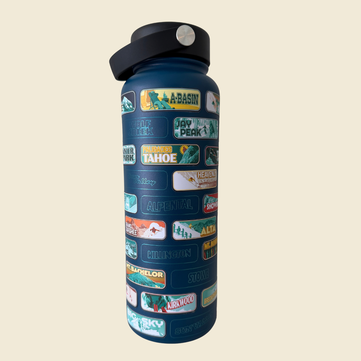 The Ski Resorts Of The USA Stickrbottle
