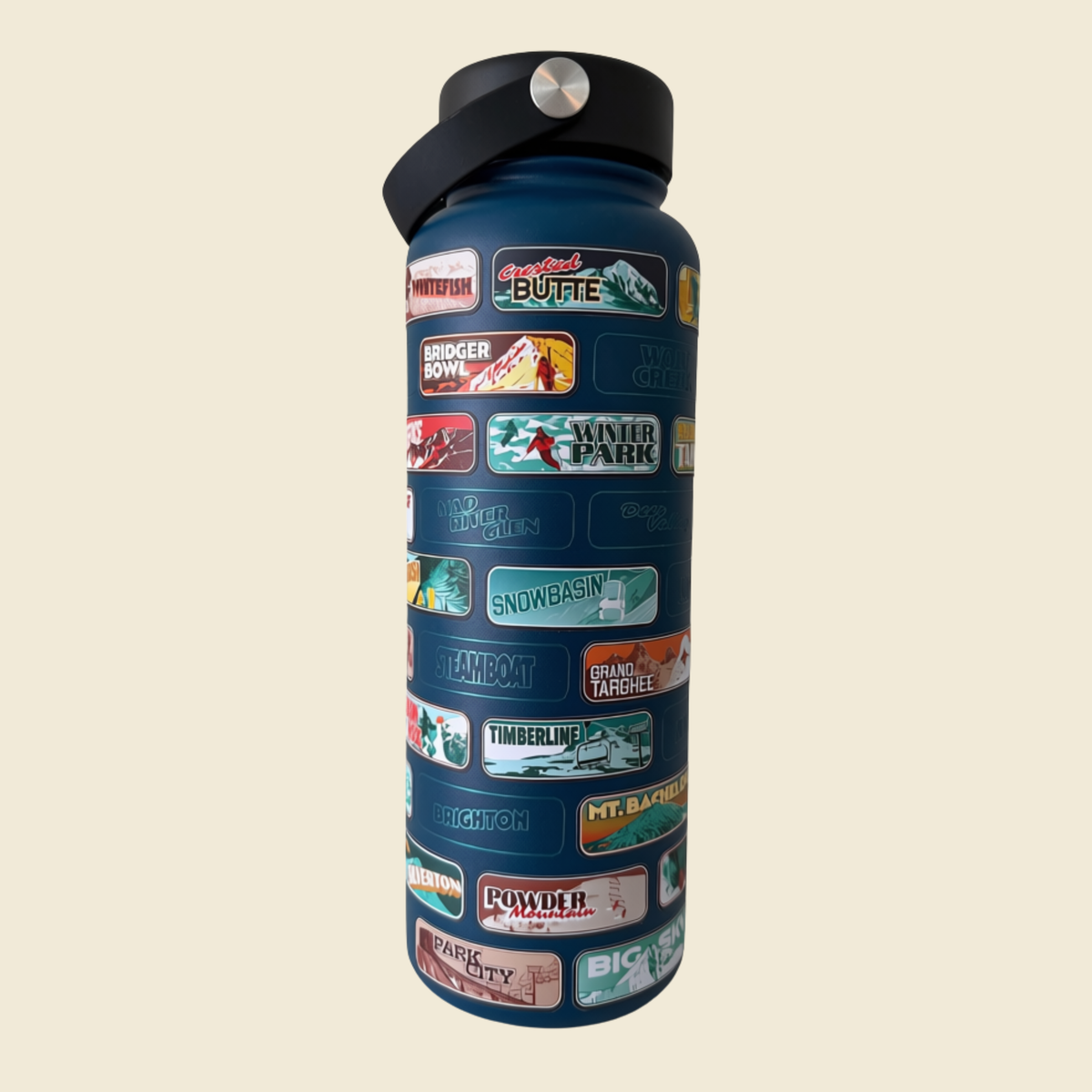 The Ski Resorts Of The USA Stickrbottle