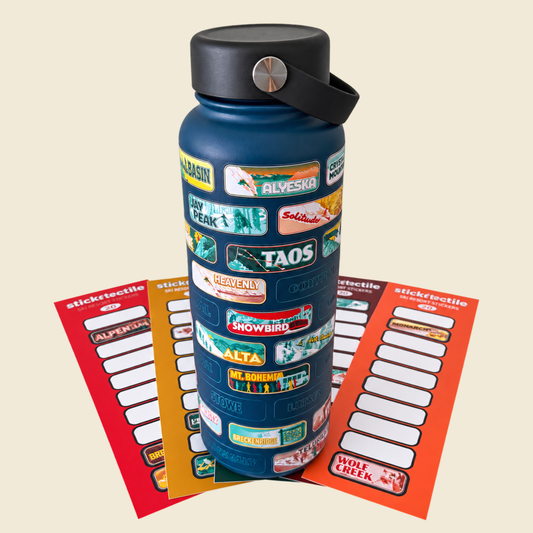 The Ski Resorts Of The USA Stickrbottle