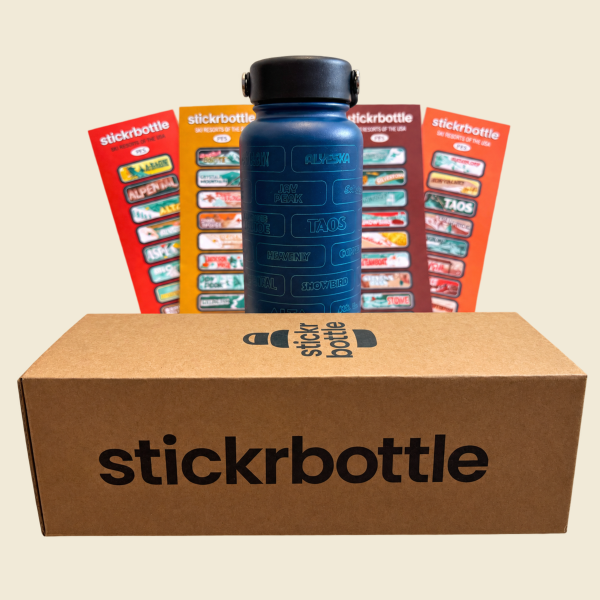The Ski Resorts Of The USA Stickrbottle