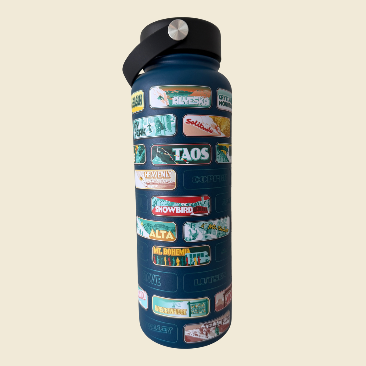The Ski Resorts Of The USA Stickrbottle
