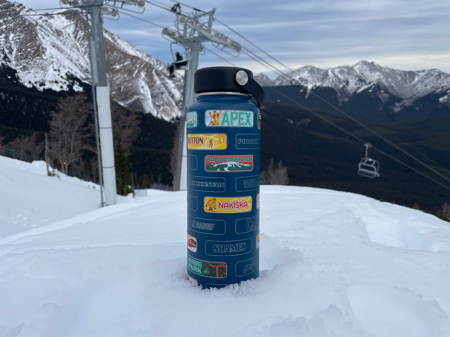 The Ski Resorts Of Canada stickrbottle