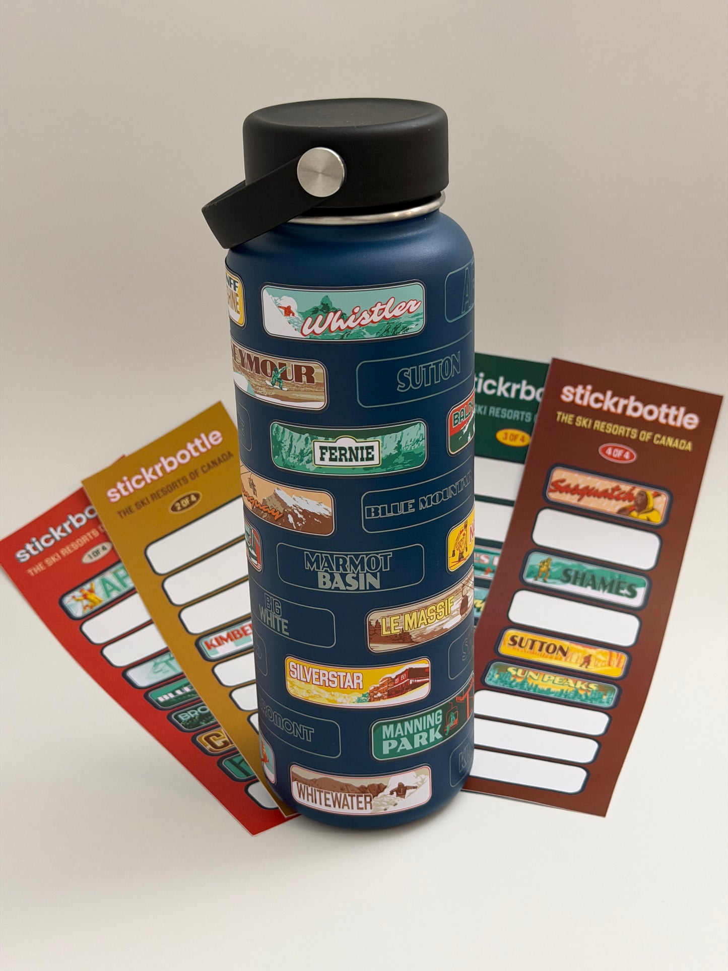 The Ski Resorts Of Canada stickrbottle