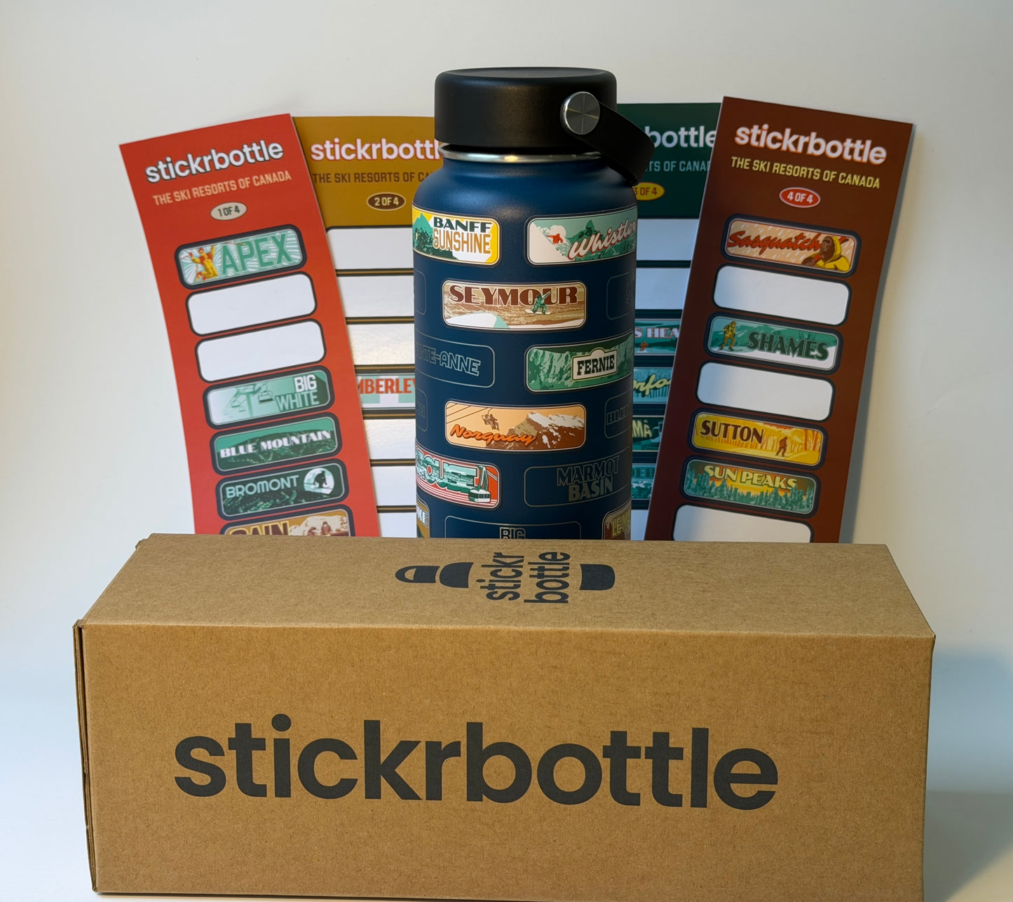 The Ski Resorts Of Canada stickrbottle