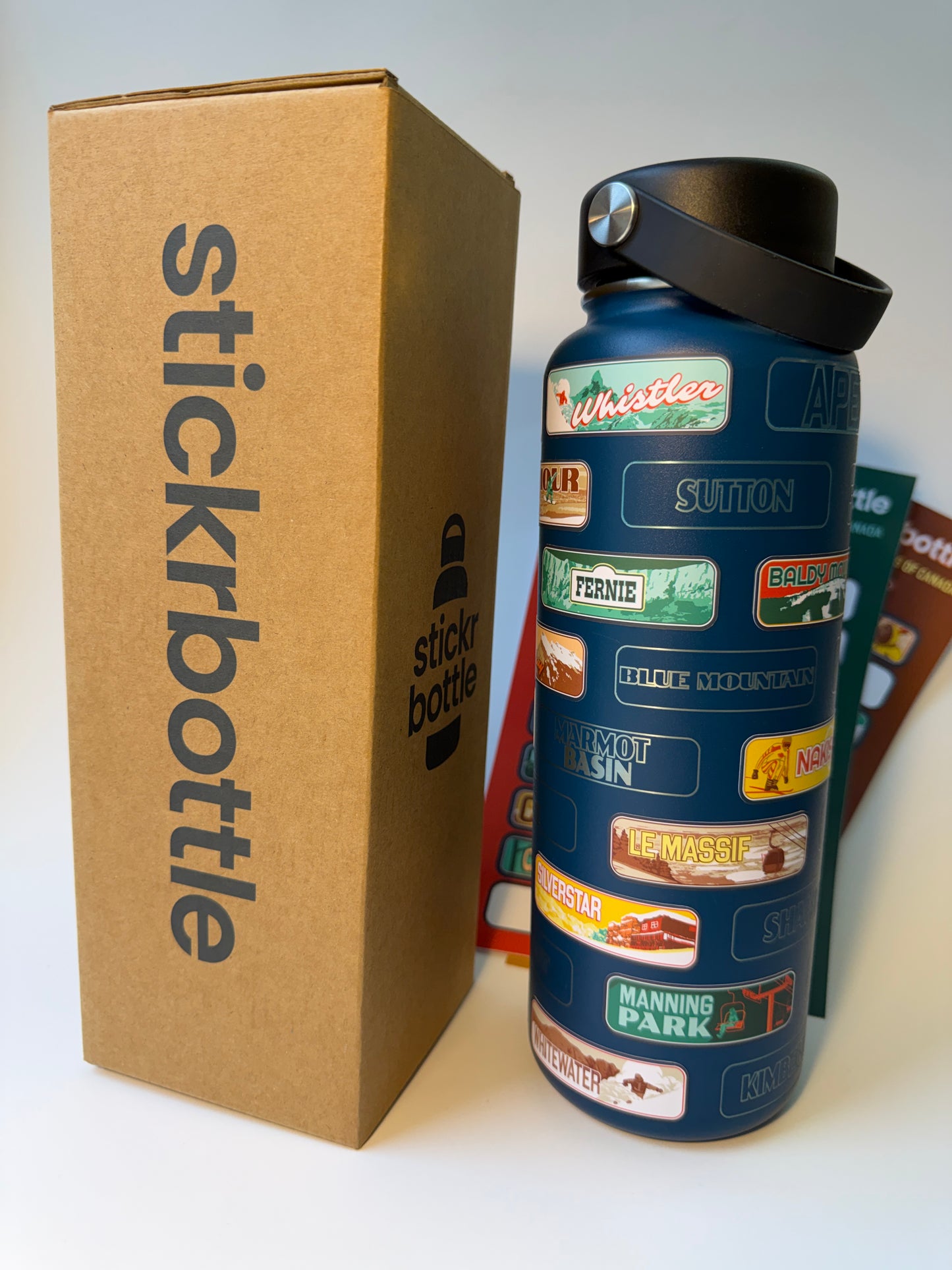 The Ski Resorts Of Canada stickrbottle