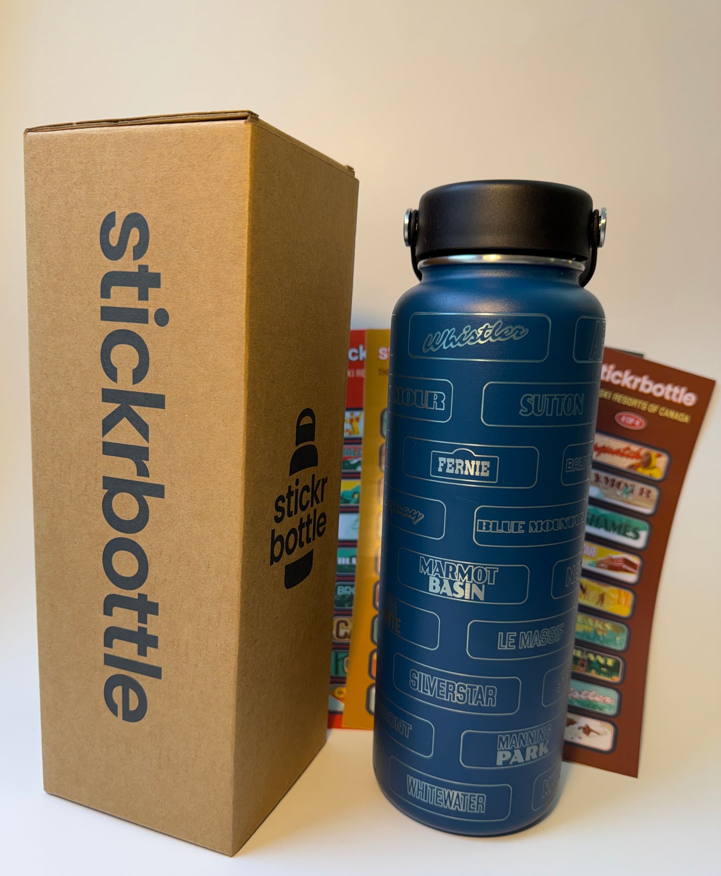 The Ski Resorts Of Canada stickrbottle