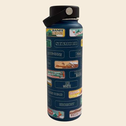 The Ski Resorts Of Canada stickrbottle